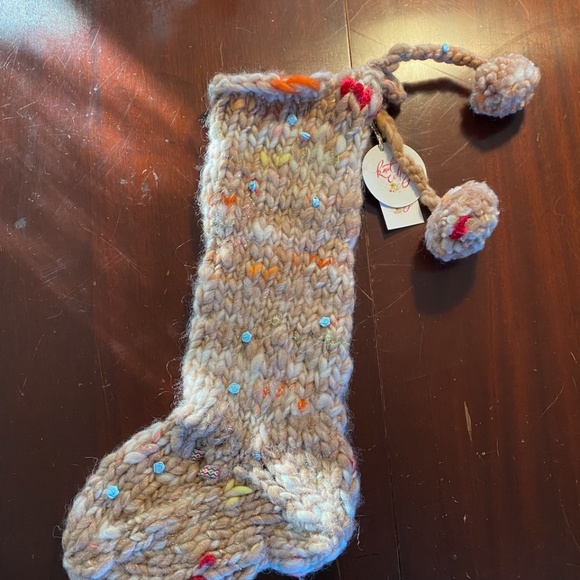 NWT Free People "Snowflake" Holiday Stocking - Knit - Picture 5 of 10